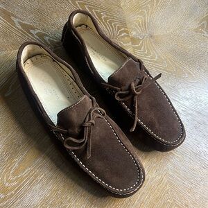 THE MEN’S STORE BLOOMINGDALES Brown Suede Leather Loafer 11